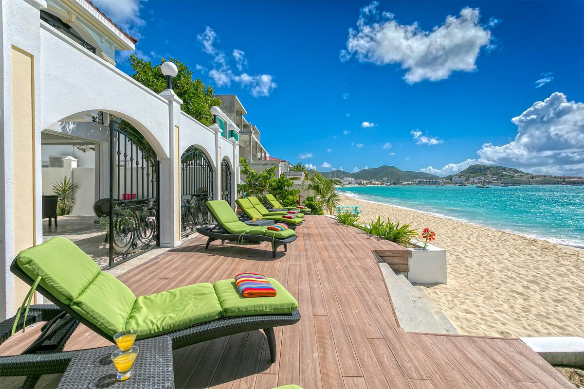 Villa rental St Martin - View from the beach